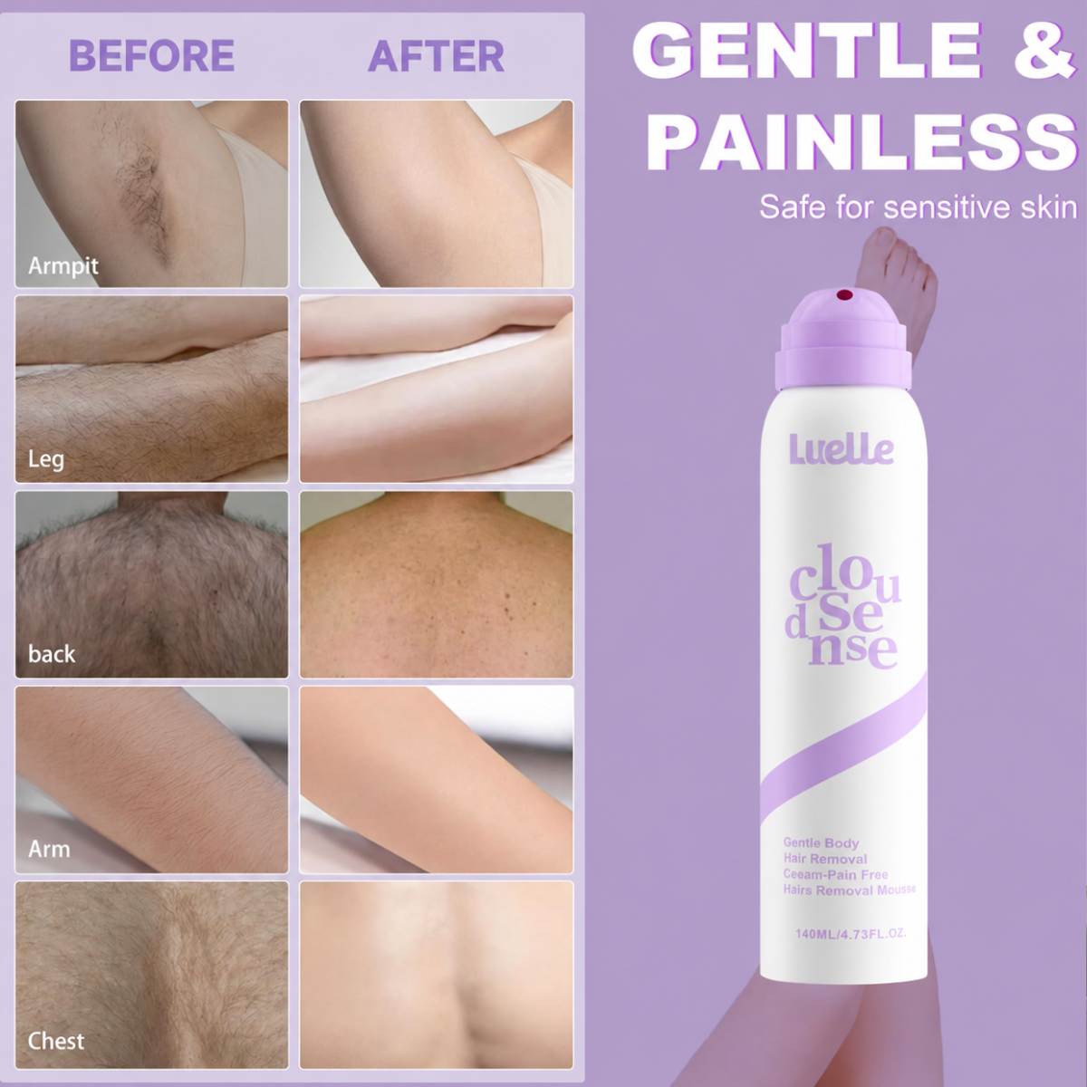 Luelle Smooth Hair Removal Spray