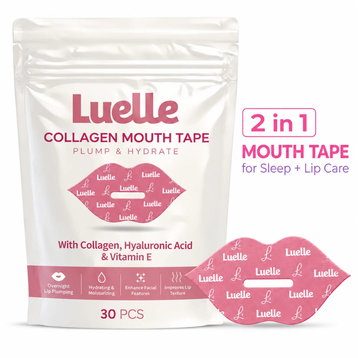 Collagen Mouth Tape, Plump & Hydrate