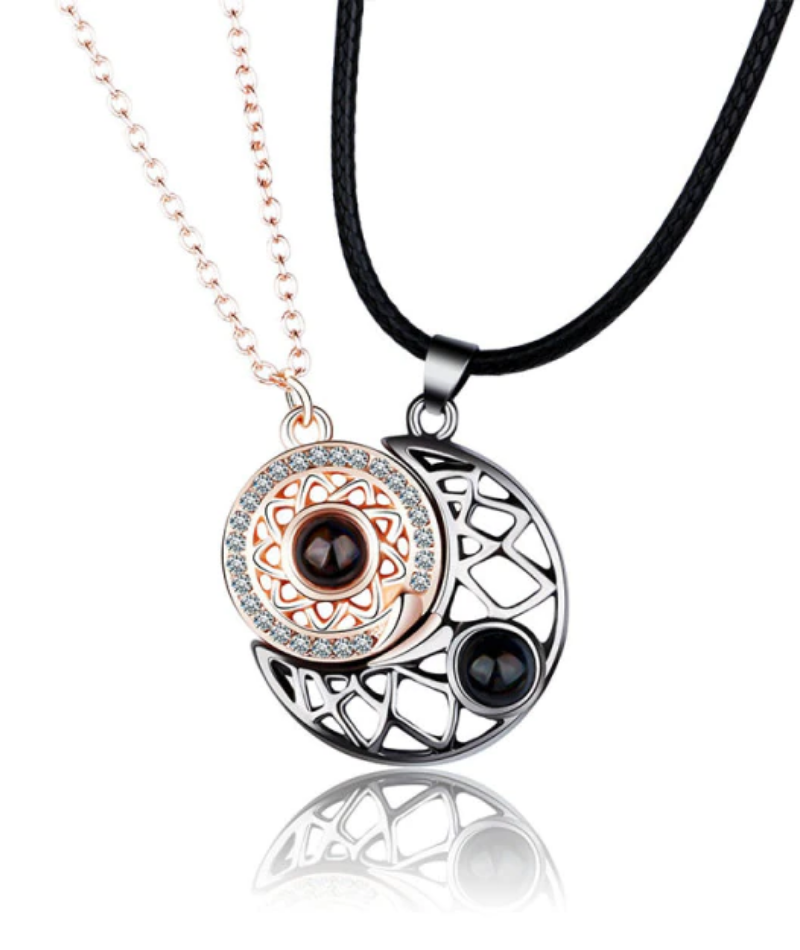 Sun & Moon Matching Necklace - Melius