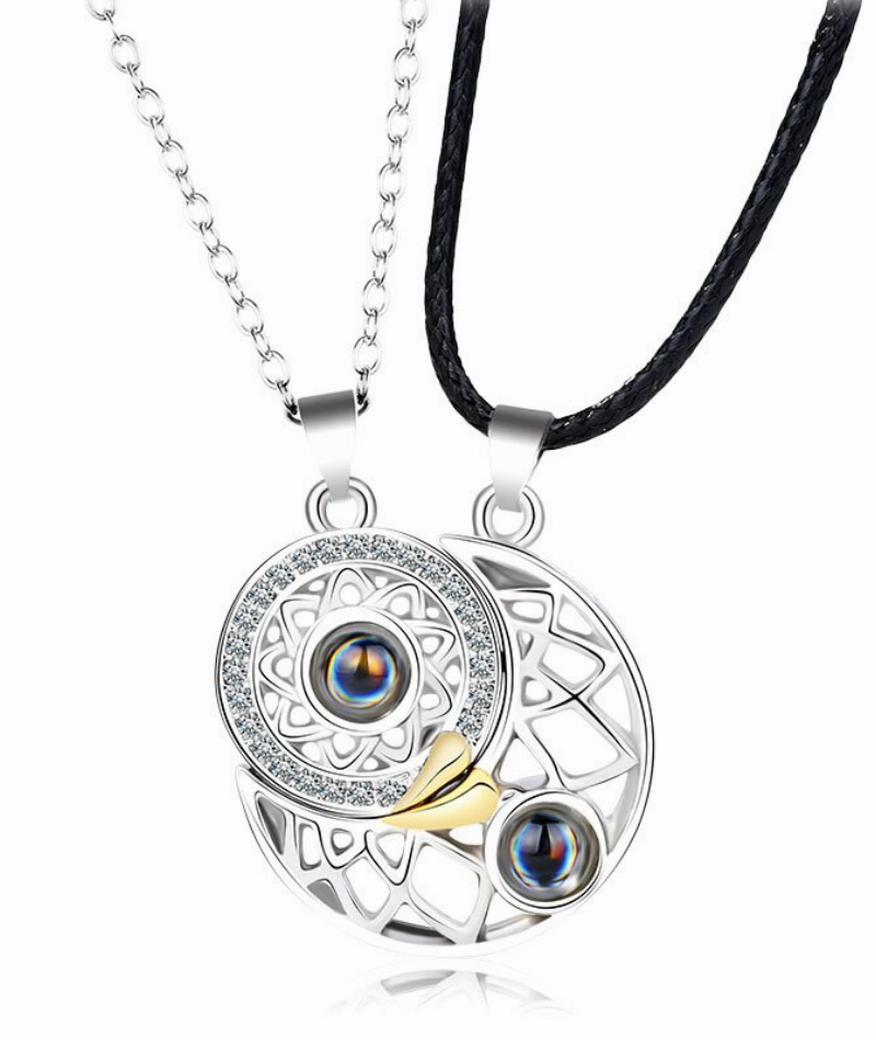 Sun & Moon Matching Necklace - Melius