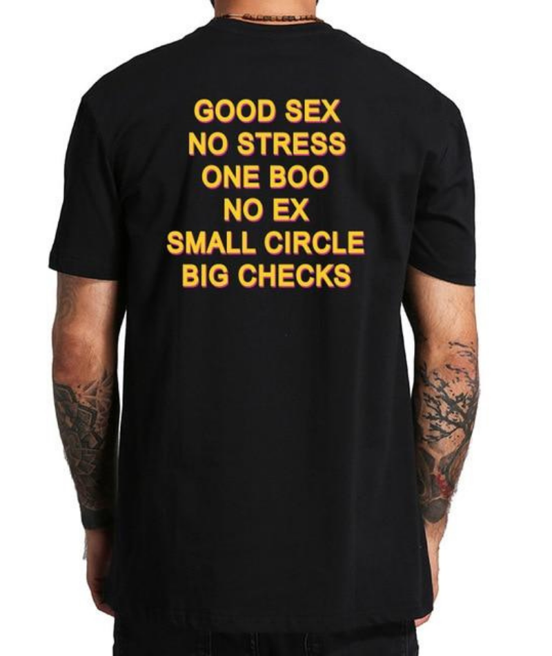 Good Sex, No Stress T Shirt - Melius