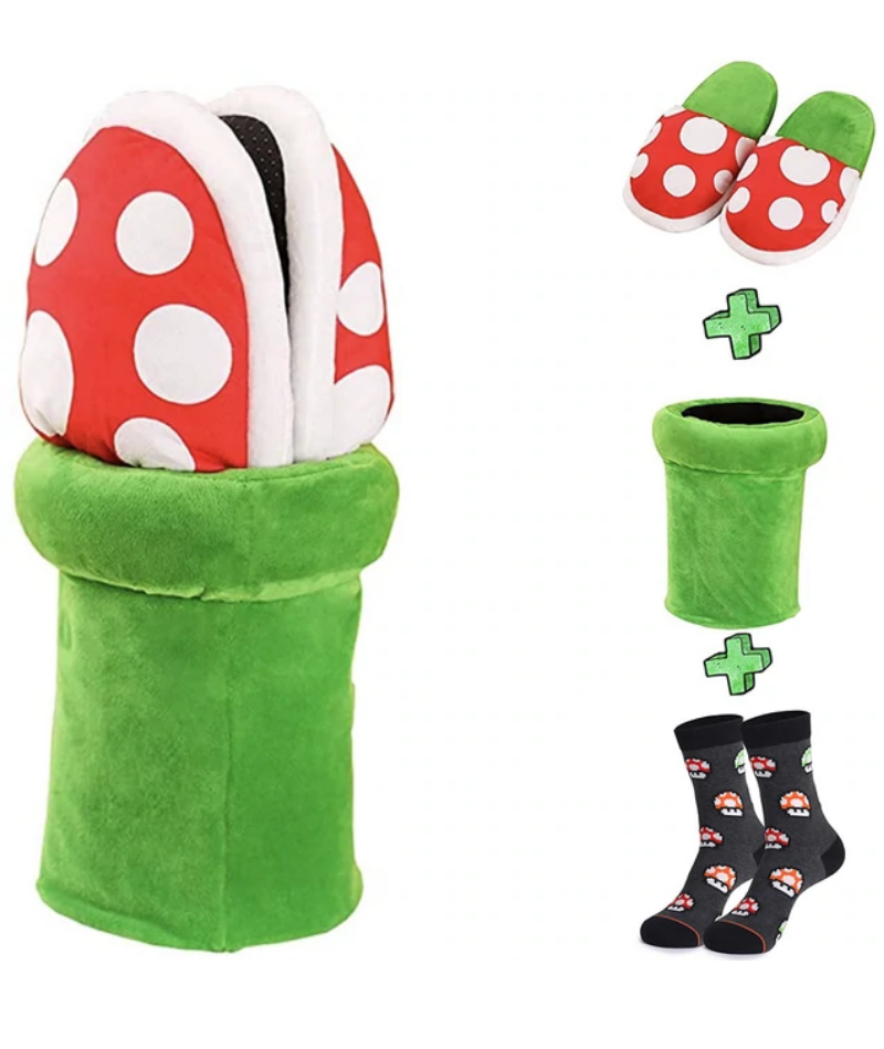 Mario 2025 mushroom slippers